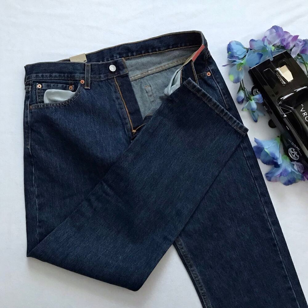 Levi's NWT 505 Medium Wash Straight Leg Jeans Men 40x32 *Pls See Description* - Picture 4 of 9